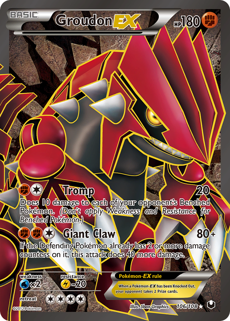 Groudon EX (106/108) [Black & White: Dark Explorers] | Clutch Gaming