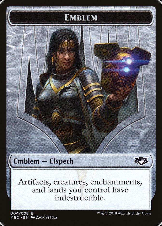 Elspeth, Knight-Errant Emblem [Mythic Edition Tokens] | Clutch Gaming