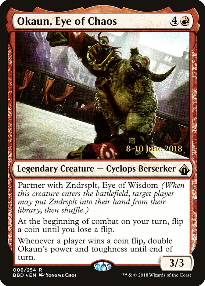 Okaun, Eye of Chaos [Battlebond Prerelease Promos] | Clutch Gaming