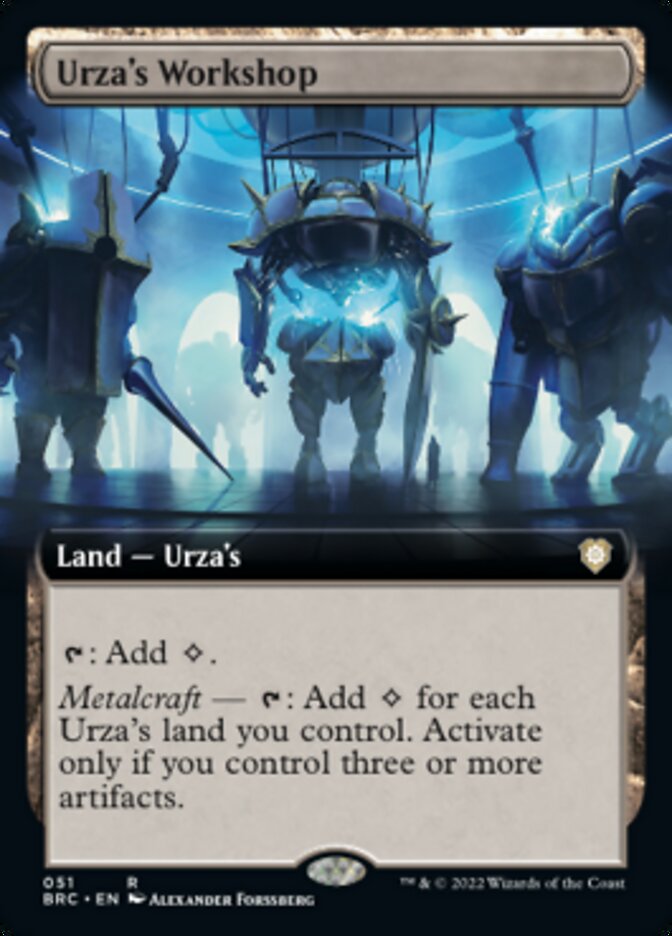 Urza's Workshop (Extended Art) [The Brothers' War Commander] | Clutch Gaming