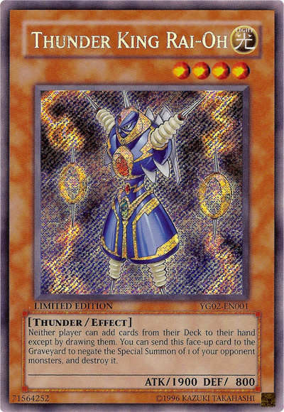 Thunder King Rai-Oh [YG02-EN001] Secret Rare | Clutch Gaming