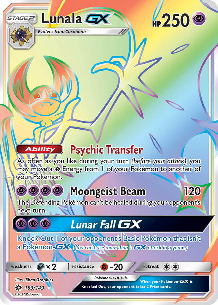 Lunala GX (153/149) [Sun & Moon: Base Set] | Clutch Gaming