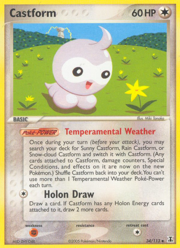 Castform (34/113) [EX: Delta Species] | Clutch Gaming