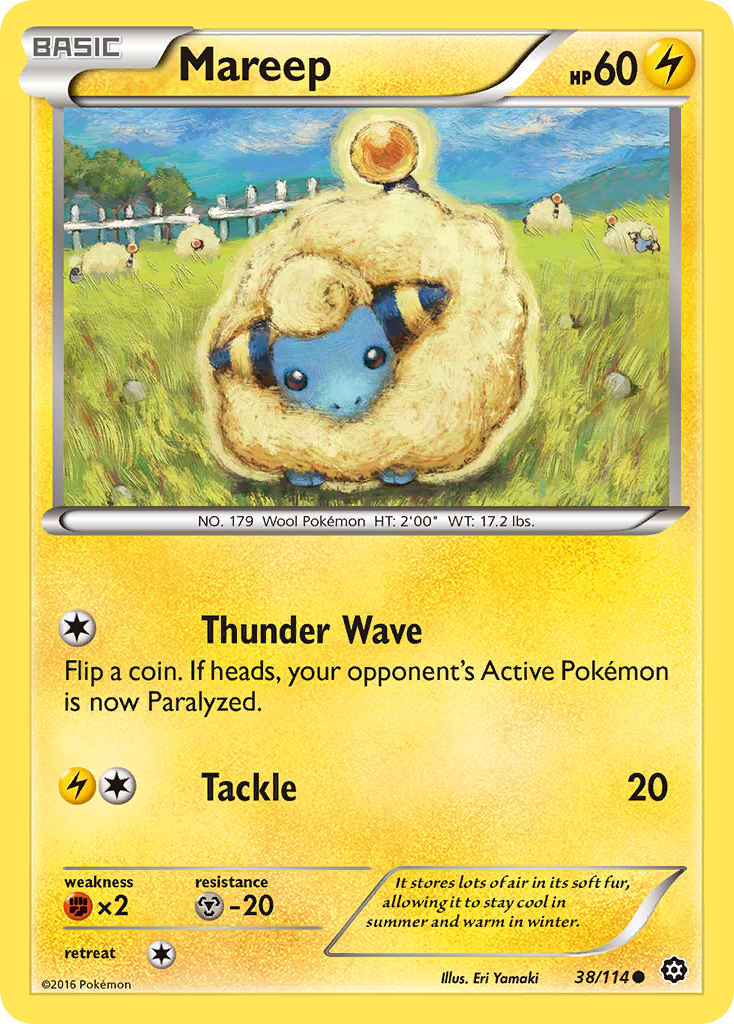 Mareep (38/114) [XY: Steam Siege] | Clutch Gaming