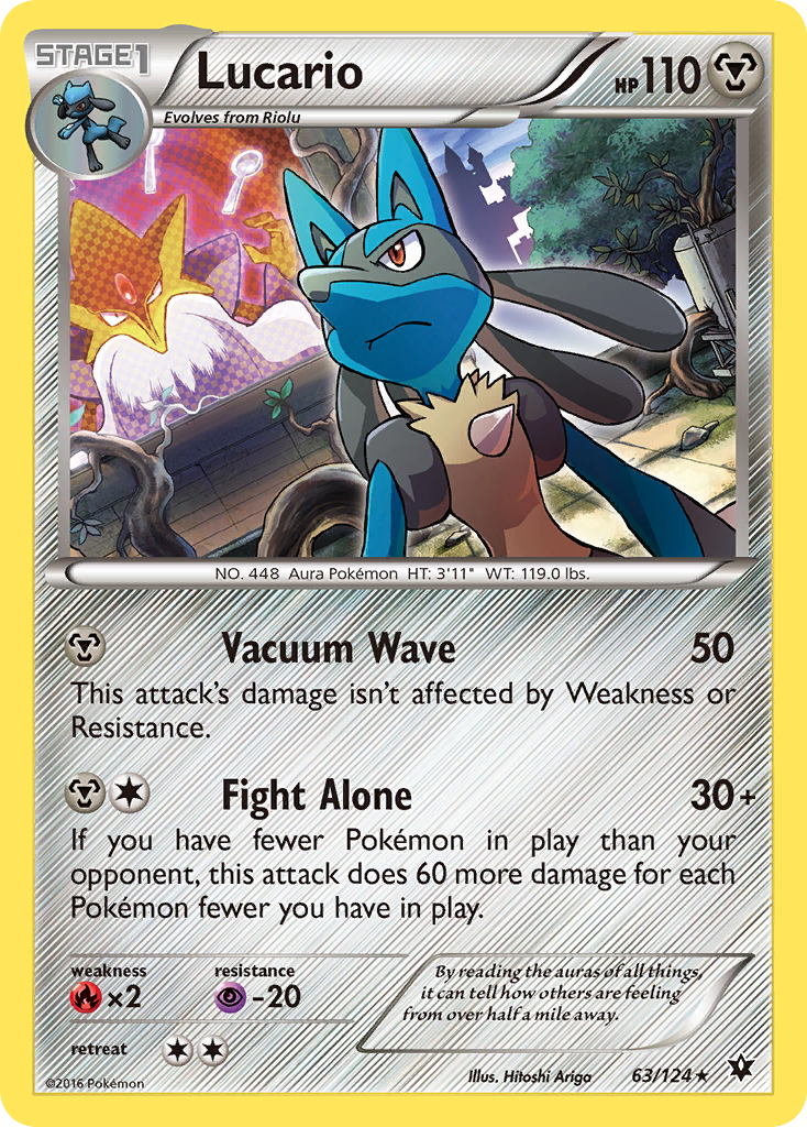 Lucario (63/124) (Cosmos Holo) [XY: Fates Collide] | Clutch Gaming