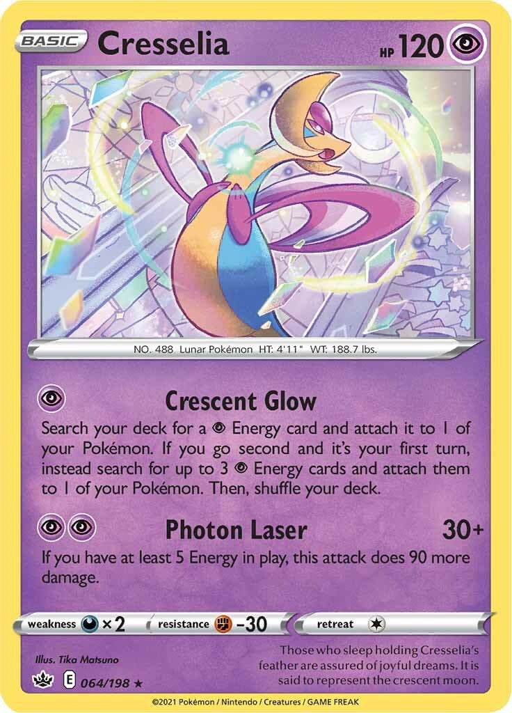 Cresselia (064/198) (Theme Deck Exclusive) [Sword & Shield: Chilling Reign] | Clutch Gaming