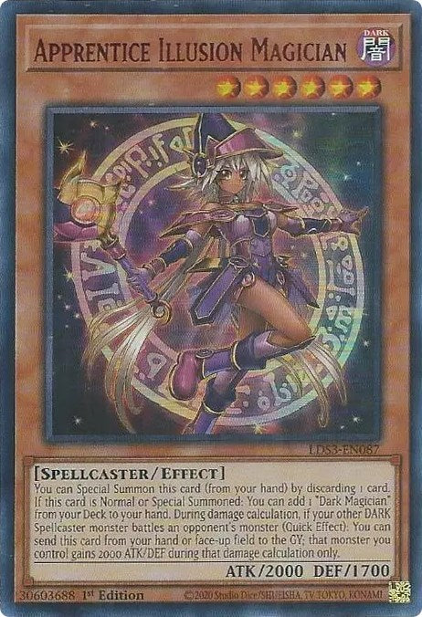 Apprentice Illusion Magician (Red) [LDS3-EN087] Ultra Rare | Clutch Gaming