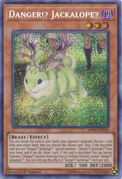 Danger!? Jackalope? [MP19-EN139] Prismatic Secret Rare | Clutch Gaming