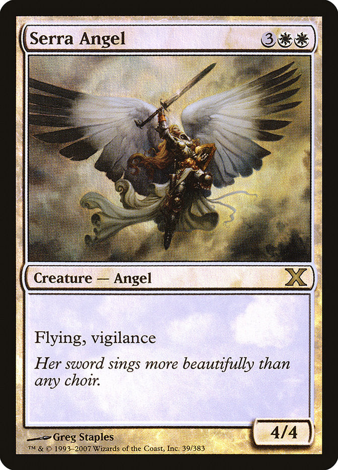 Serra Angel (Premium Foil) [Tenth Edition] | Clutch Gaming