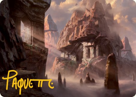 Mountain (277) Art Card (Gold-Stamped Signature) [Dungeons & Dragons: Adventures in the Forgotten Realms Art Series] | Clutch Gaming