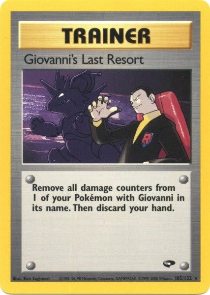 Giovanni's Last Resort (105/132) [Gym Challenge Unlimited] | Clutch Gaming