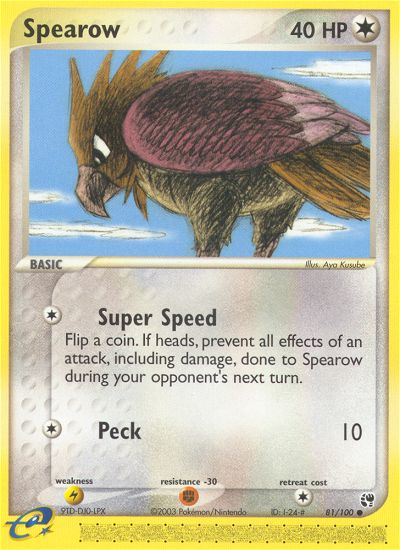 Spearow (81/100) [EX: Sandstorm] | Clutch Gaming