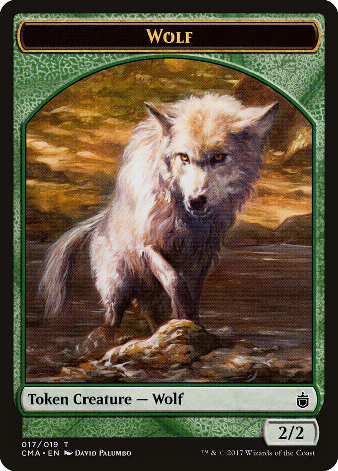 Wolf Token (017/019) [Commander Anthology Tokens] | Clutch Gaming