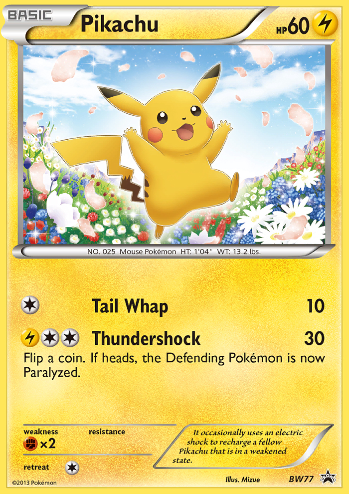 Pikachu (BW77) [Black & White: Black Star Promos] | Clutch Gaming