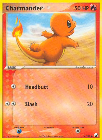 Charmander (58/112) [EX: FireRed & LeafGreen] | Clutch Gaming