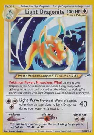 Light Dragonite (14/105) [Neo Destiny Unlimited] | Clutch Gaming