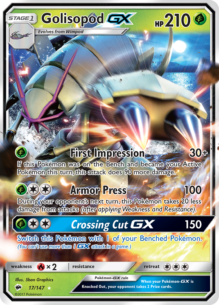 Golisopod GX (17/147) [Sun & Moon: Burning Shadows] | Clutch Gaming