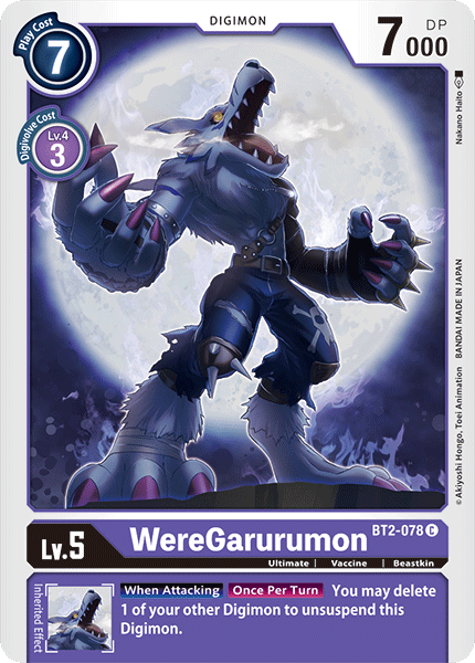 WereGarurumon [BT2-078] [Release Special Booster Ver.1.0] | Clutch Gaming