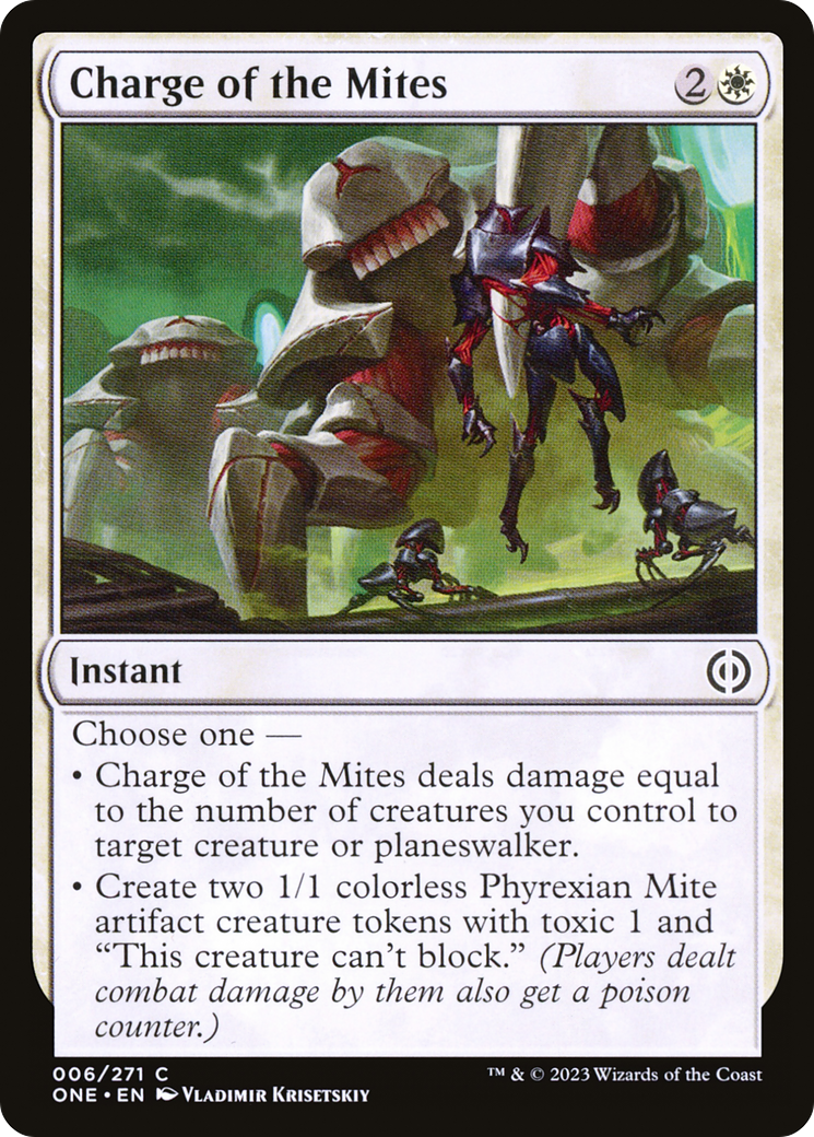 Charge of the Mites [Phyrexia: All Will Be One] | Clutch Gaming