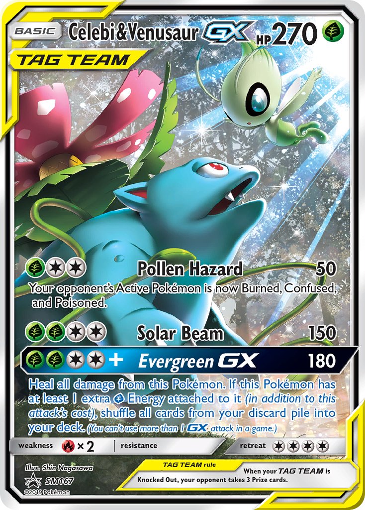 Celebi & Venusaur GX (SM167) [Sun & Moon: Black Star Promos] | Clutch Gaming