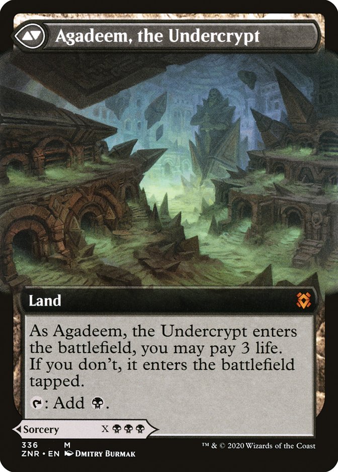 Agadeem's Awakening // Agadeem, the Undercrypt (Extended Art) [Zendikar Rising] | Clutch Gaming