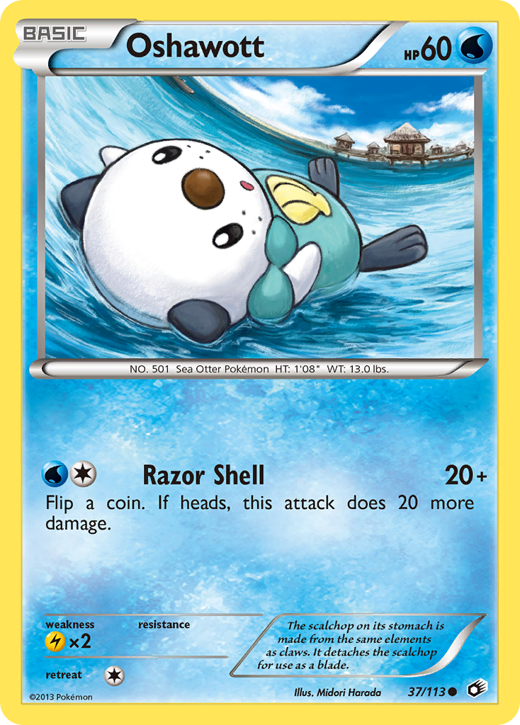 Oshawott (37/113) [Black & White: Legendary Treasures] | Clutch Gaming