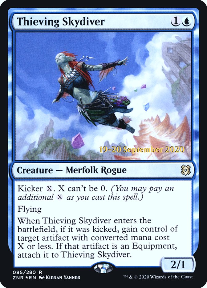 Thieving Skydiver [Zendikar Rising Prerelease Promos] | Clutch Gaming