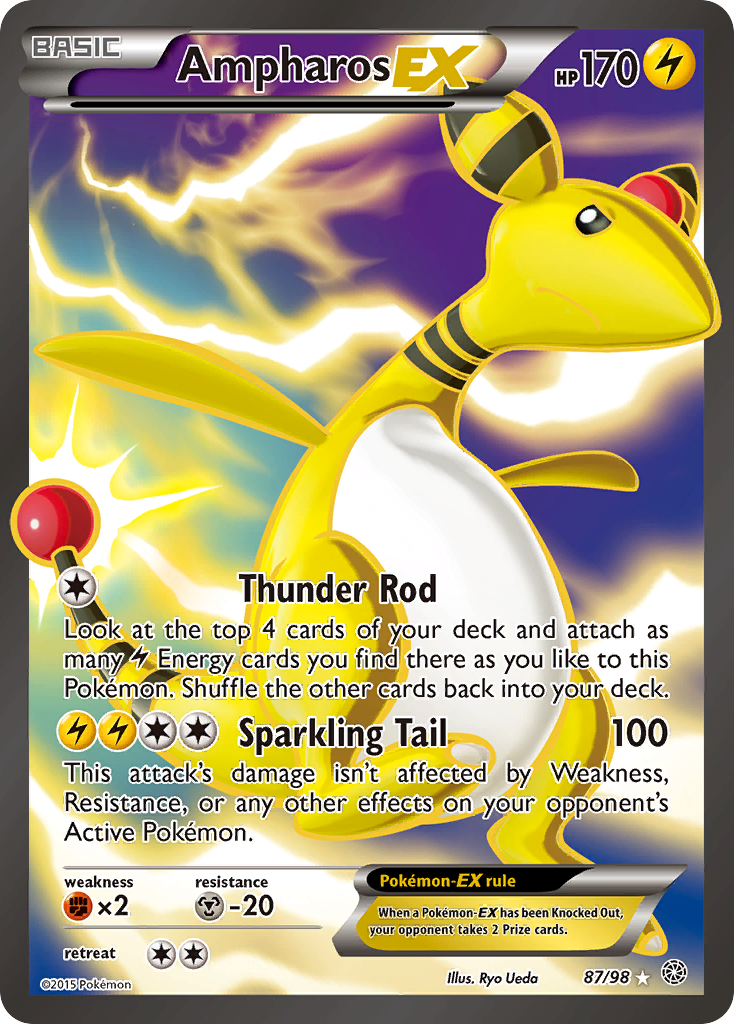 Ampharos EX (87/98) [XY: Ancient Origins] | Clutch Gaming