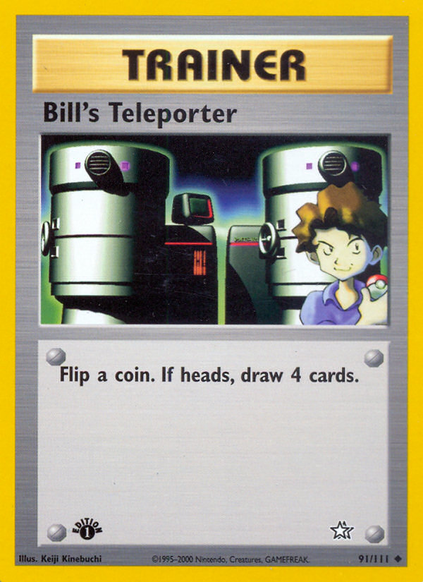 Bill's Teleporter (91/111) [Neo Genesis 1st Edition] | Clutch Gaming