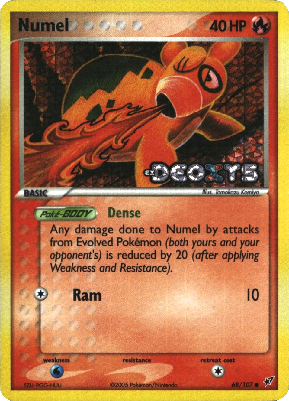 Numel (68/107) (Stamped) [EX: Deoxys] | Clutch Gaming