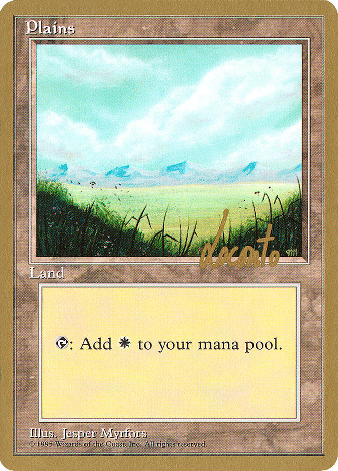 Plains (ml366) (Michael Loconto) [Pro Tour Collector Set] | Clutch Gaming