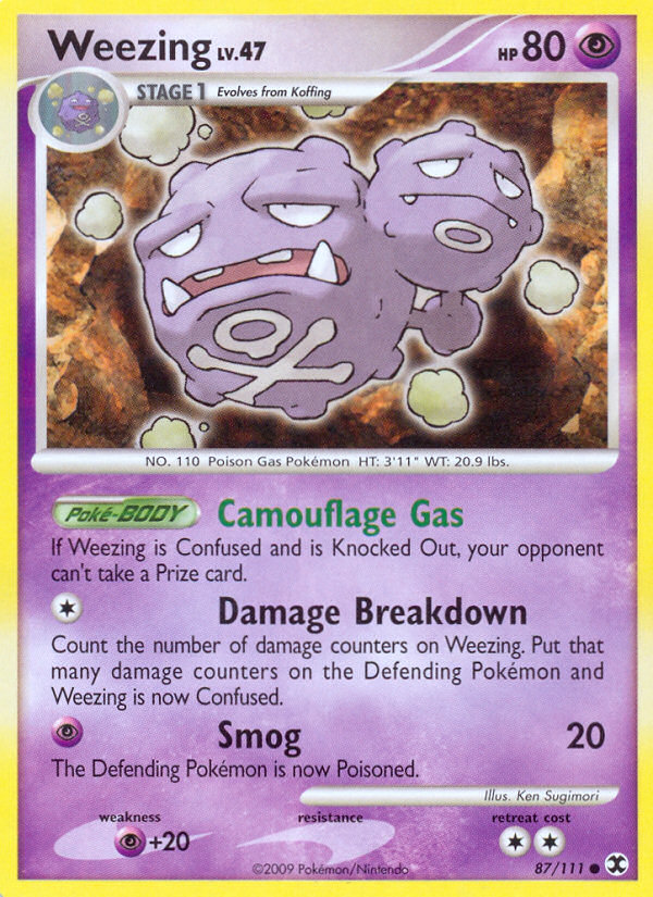 Weezing (87/111) [Platinum: Rising Rivals] | Clutch Gaming