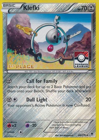 Klefki (66/119) (League Promo 1st Place) [XY: Phantom Forces] | Clutch Gaming