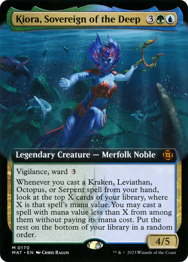 Kiora, Sovereign of the Deep (Extended Art) [March of the Machine: The Aftermath] | Clutch Gaming