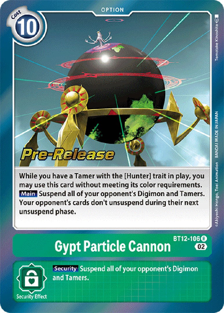 Gypt Particle Cannon [BT12-106] [Across Time Pre-Release Cards] | Clutch Gaming