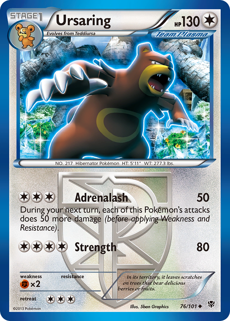 Ursaring (76/101) [Black & White: Plasma Blast] | Clutch Gaming