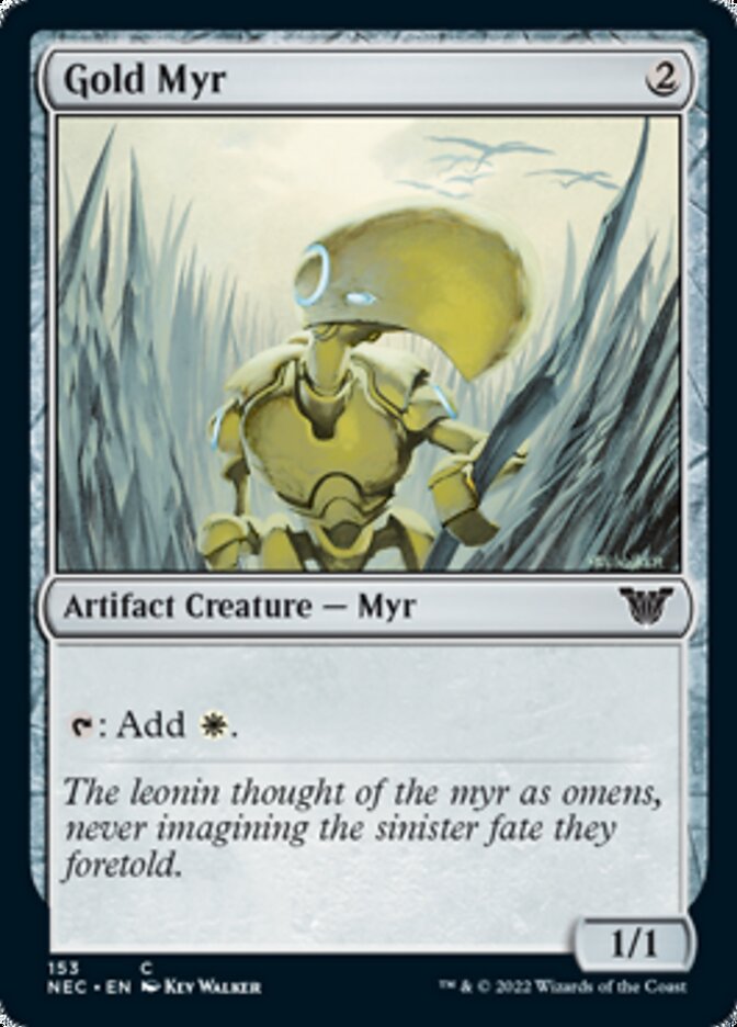 Gold Myr [Kamigawa: Neon Dynasty Commander] | Clutch Gaming