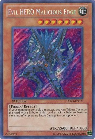 Evil HERO Malicious Edge [LCGX-EN029] Secret Rare | Clutch Gaming