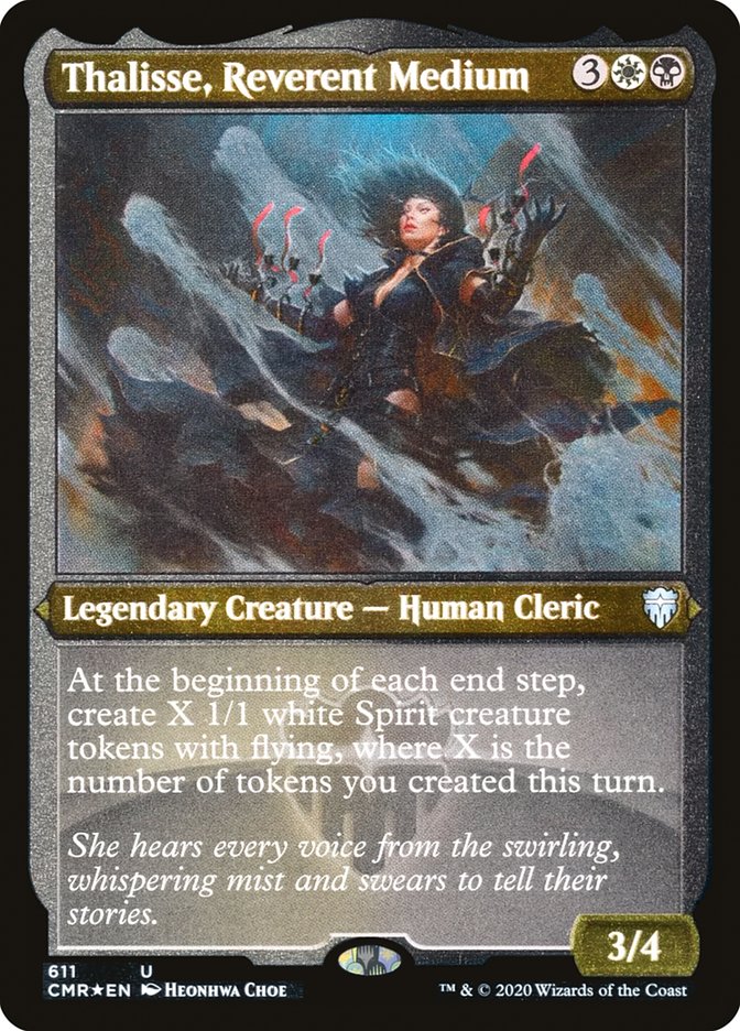 Thalisse, Reverent Medium (Etched) [Commander Legends] | Clutch Gaming