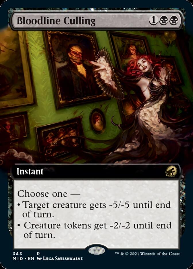 Bloodline Culling (Extended Art) [Innistrad: Midnight Hunt] | Clutch Gaming