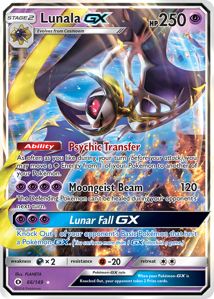 Lunala GX (66/149) [Sun & Moon: Base Set] | Clutch Gaming