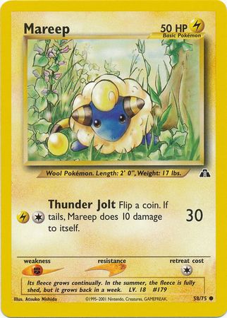 Mareep (58/75) [Neo Discovery Unlimited] | Clutch Gaming