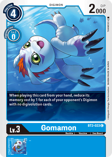 Gomamon [BT2-023] [Release Special Booster Ver.1.5] | Clutch Gaming