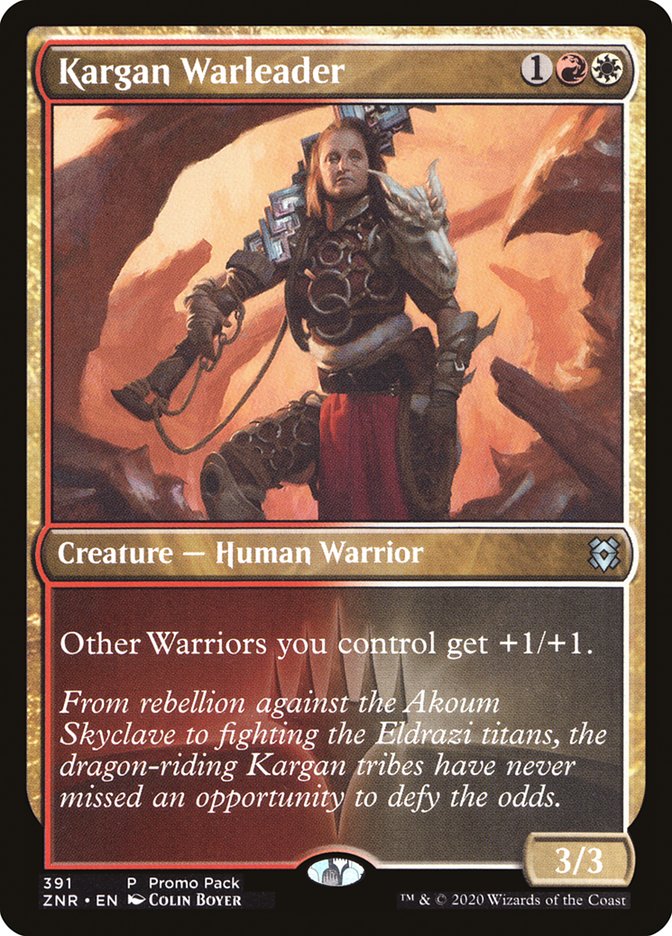 Kargan Warleader (Promo Pack) [Zendikar Rising Promos] | Clutch Gaming