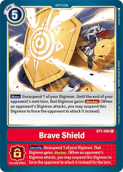 Brave Shield [BT1-095] [Release Special Booster Ver.1.5] | Clutch Gaming