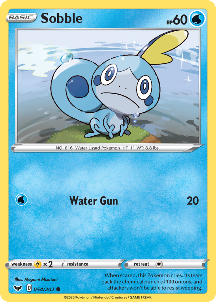 Sobble (054/202) [Sword & Shield: Base Set] | Clutch Gaming