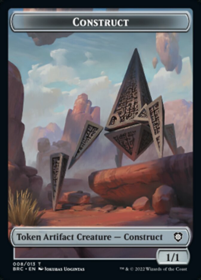 Construct (008) // Phyrexian Myr Double-Sided Token [The Brothers' War Commander Tokens] | Clutch Gaming