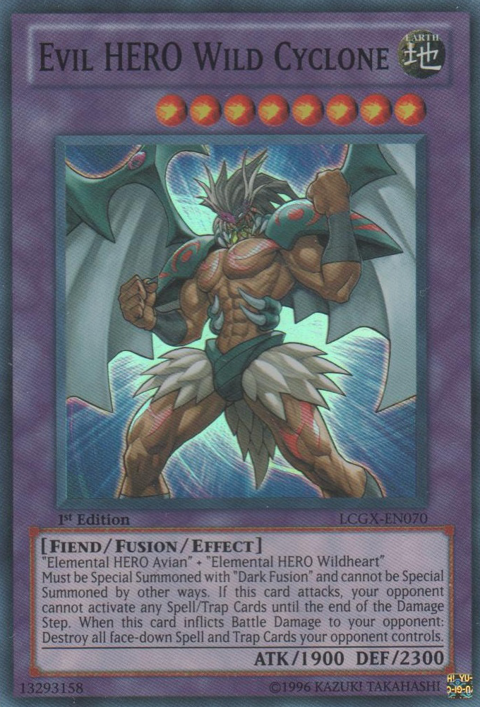 Evil HERO Wild Cyclone [LCGX-EN070] Super Rare | Clutch Gaming