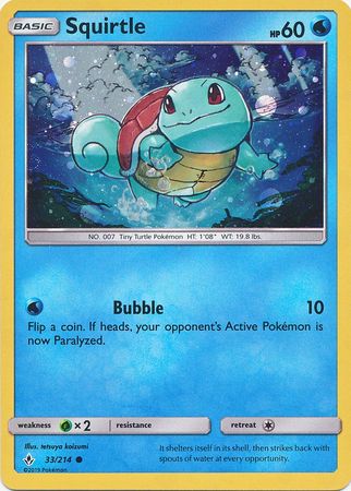 Squirtle (33/214) (Premium Collection Promo) [Sun & Moon: Unbroken Bonds] | Clutch Gaming