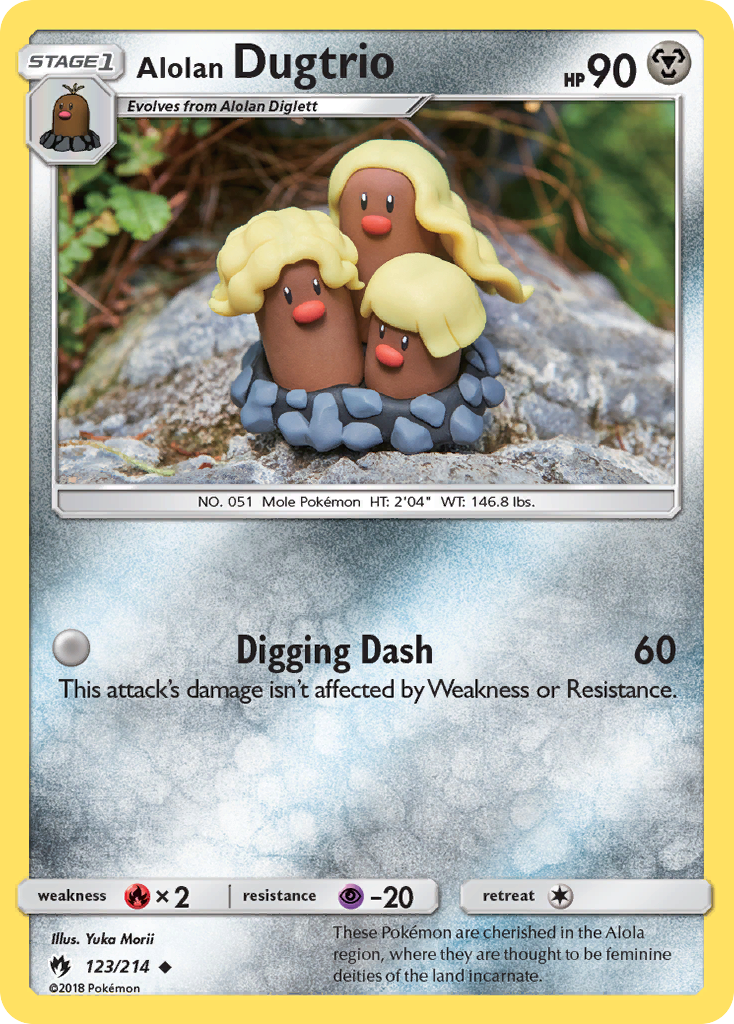 Alolan Dugtrio (123/214) [Sun & Moon: Lost Thunder] | Clutch Gaming